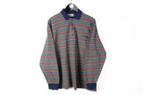 Vintage Missoni Sweater Collared XLarge / XXLarge multicolor rugby shirt sweatshirt 90s sport luxury style 