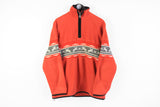 Bogner Fleece 1/4 Zip Large red arctic style sweater
