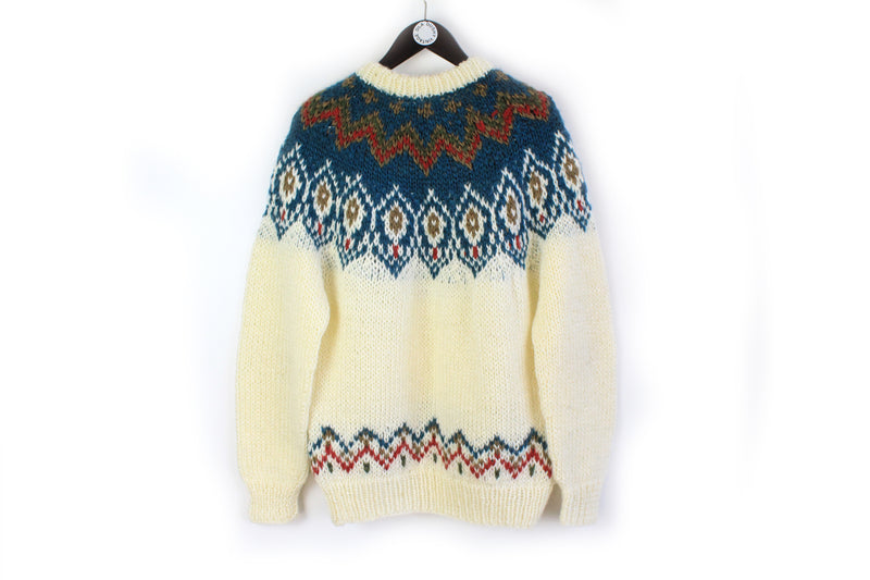 Vintage Icelandic Sweater Large