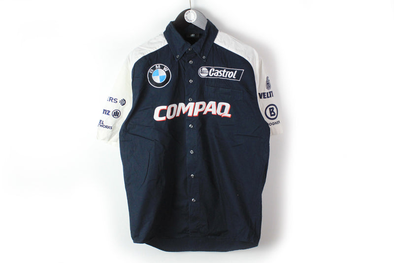 Bogner BMW Shirt Half Sleeve Large Compaq Castrol Formula 1 official F1 shirt