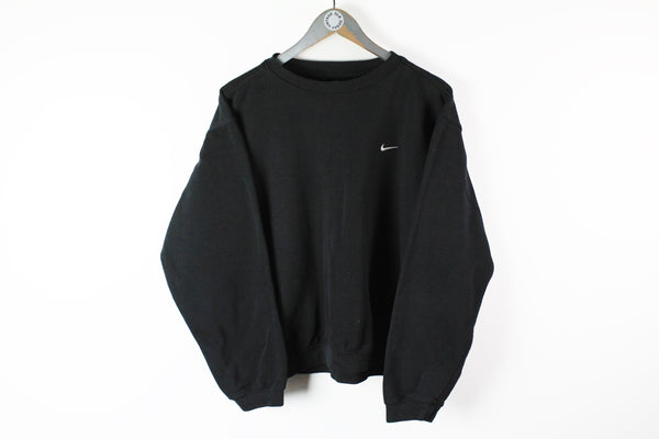 Vintage Nike Sweatshirt Small black small swoosh logo retro style sport sweat