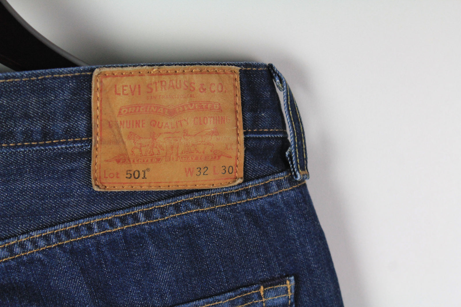 リーバイ501ビッグE w32 LEVI'S リーバイス501XXビッグE W32 USA製ボタン裏555デニム