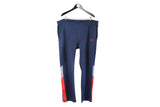Vintage Puma Track Pants XXLarge size men's wear navy blue sport authentic athletic style 90's clothing fitness wear 