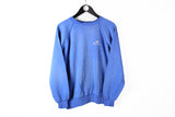 Vintage Champion Sweatshirt Medium / Large blue small logo 90s sport style USA pullover