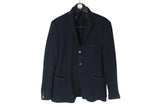 Etro Blazer Small navy blue 3 buttons authentic cotton jacket