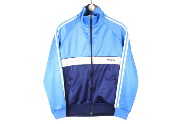 Vintage Adidas Track Jacket Small 80s made in West Germany retro classic windbreaker sport style light wear