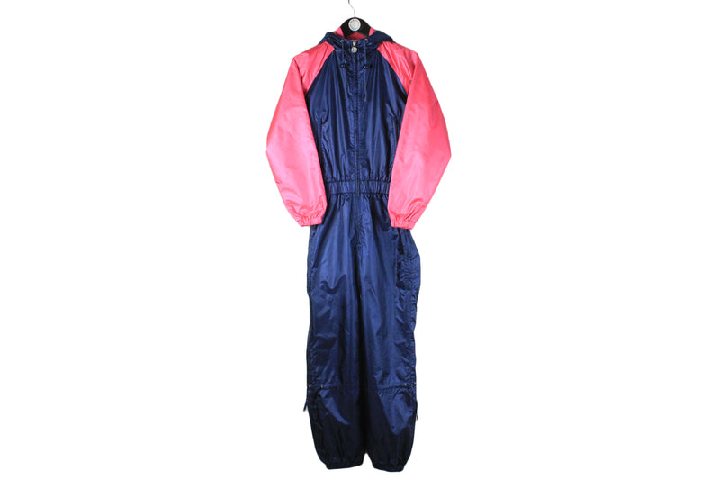 Vintage Moncler Ski Suit Women's Small 90s retro style light wear jumpsuit rare sportswear case 