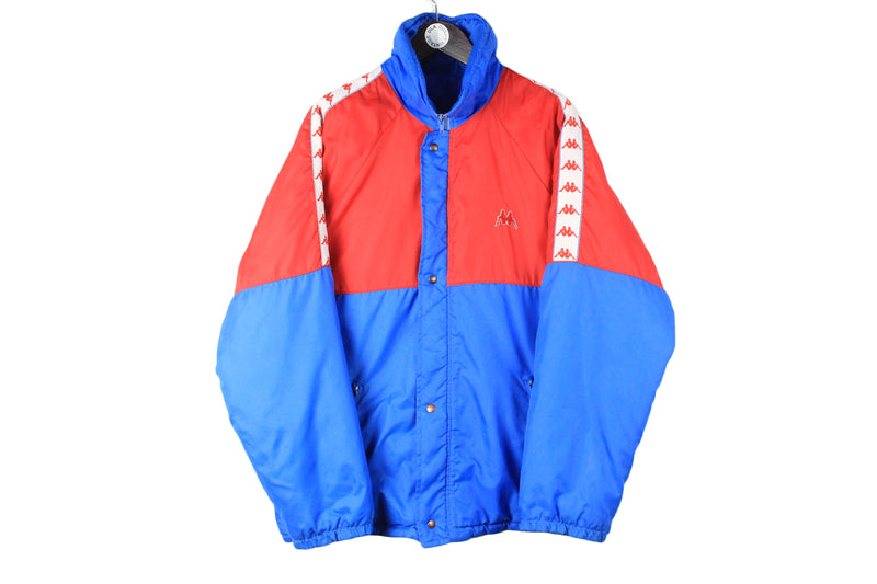 Vintage Kappa Jacket Large / XLarge red blue 90s retro sport USA team Olympic games classic streetwear jacket