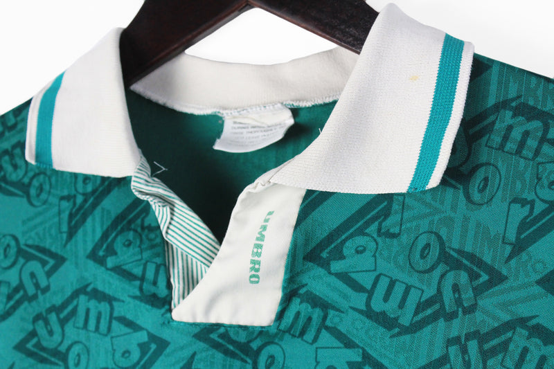Maillot de gardien de but Umbro Warriors vintage : football néon des années 80-90 (taille L) - France Maillot de gardien de but Umbro Warriors vintage : football néon des années 80-90 (taille L) - France