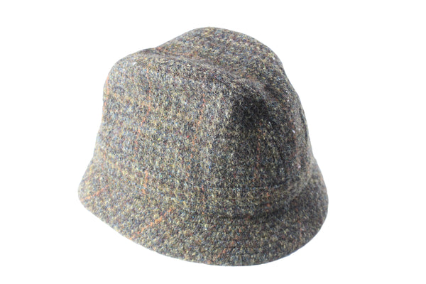 Vintage Harris Tweed Hat classic wool bucket hat