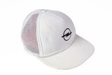 Vintage Opel Cap car motor white 90's style white summer hat wear accessorize sun visor big logo retro street style
