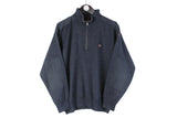 Vintage Paul & Shark Sweater Medium size men's 1/4 zip knit wear rare retro casual classic basic jumper 90's style 