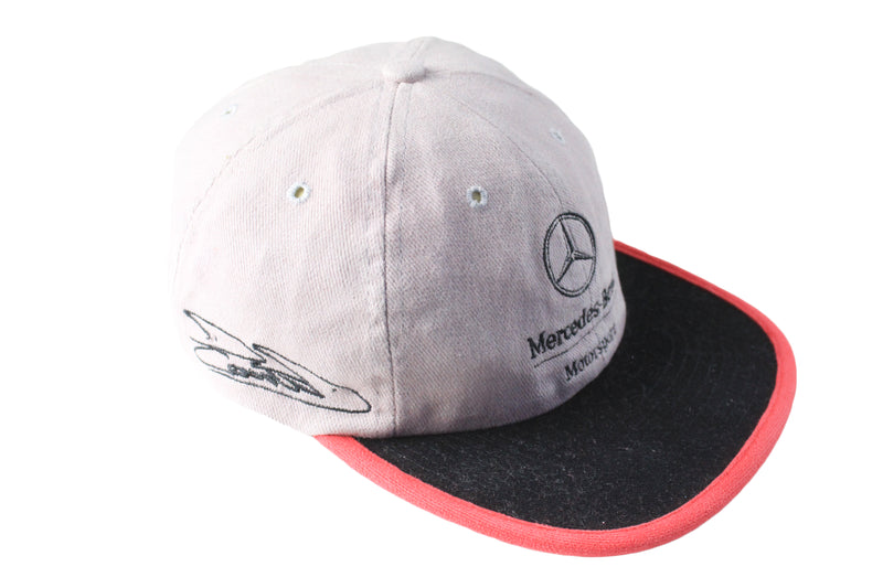 Vintage Mercedes-Benz Cap Kids gray 90s retro racing sport style Formula 1 F1 auto sport hat