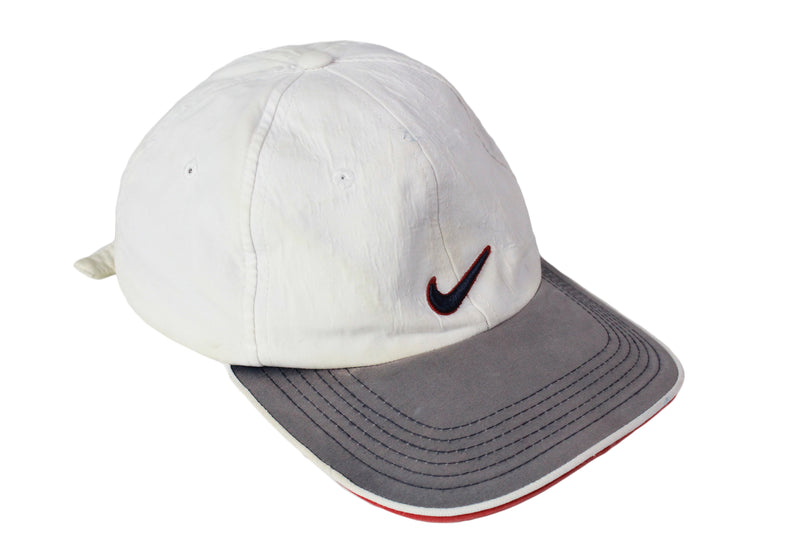 Vintage Nike Cap 90's style summer hat wear accessorize sun visor big logo retro street style USA swoosh