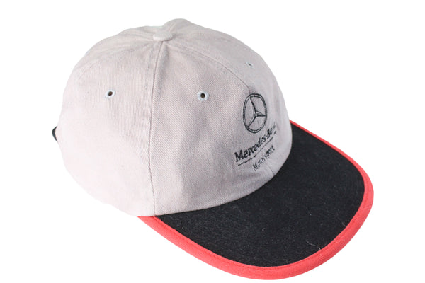Vintage Mercedes-Benz Cap gray 90s retro racing sport style Formula 1 F1 auto sport hat