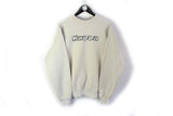Vintage Kappa Sweatshirt XLarge big logo beige 90's retro sport style jumper