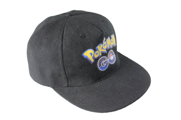 Vintage Pokemon Cap black big logo 90s authentic sport style cartoon hat