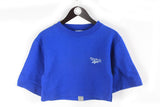 Vintage Reebok Cropped T-Shirt Women's Medium blue half sleeve sweatshirt 90's sport style crewneck tee