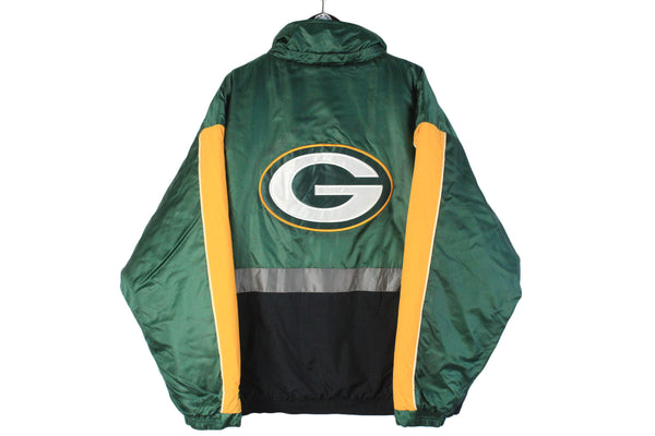 Vintage Packers Green Bay Starter Jacket XLarge big logo 90s sport style NFL Football windbreaker USA sportswear