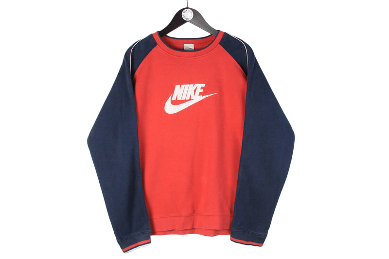 Vintage Nike Sweatshirt Medium big logo 00s crewneck long sleeve retro style authentic sportswear USA