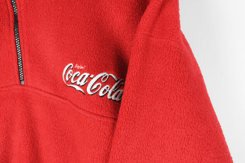 Vintage Coca-Cola Fleece 1/4 Zip Large