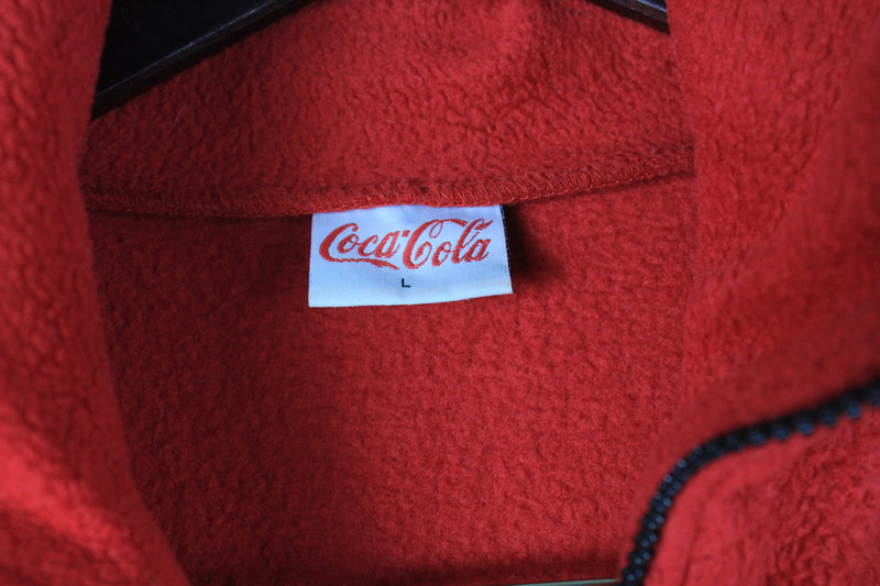 Vintage Coca-Cola Fleece 1/4 Zip Large