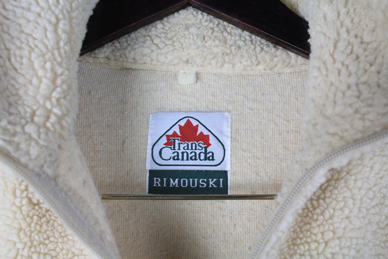 Vintage Canada Fleece 1/4 Zip Medium