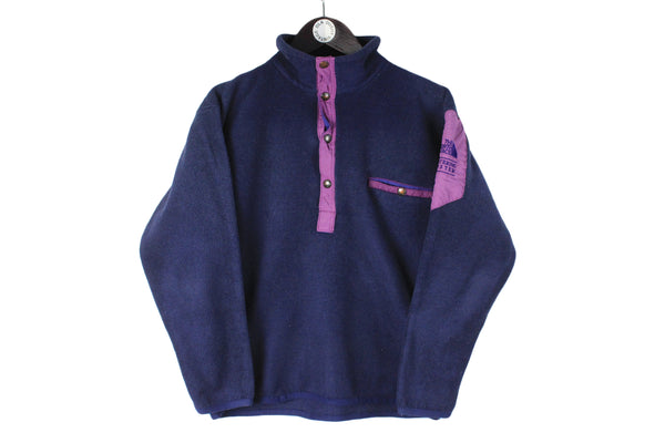 Vintage The North Face Fleece Women's Small size half zip ski sport mountain purple active wear 90's style outdoor sweatshirt warm street style hipster