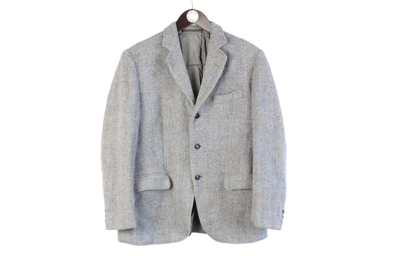  Vintage Harris Tweed Blazer Small wool 90s retro heavy retro classic England style jacket