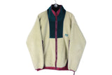 Vintage Helly Hansen Fleece Medium / Large size full zip multicolor ski sport mountain active wear 90's style outdoor sweatshirt warm jacket