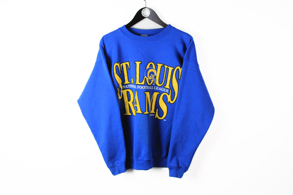 St. Louis Rams NFL big logo 90s sport style vintage crewneck pullover