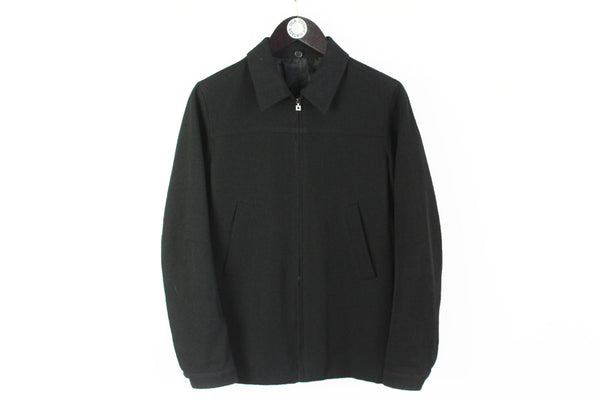 Vintage Marithe Francois Girbaud Jacket Medium black full zip authentic retro style made in Italy luxury jacket streetwear 