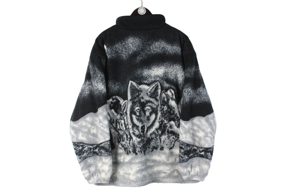 Vintage Wolf Fleece Full Zip XLarge