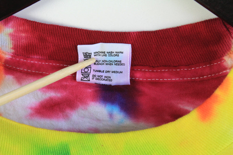 Vintage Woodstock M. Dubois 1989 Tie Dye Anvil T-Shirt XLarge