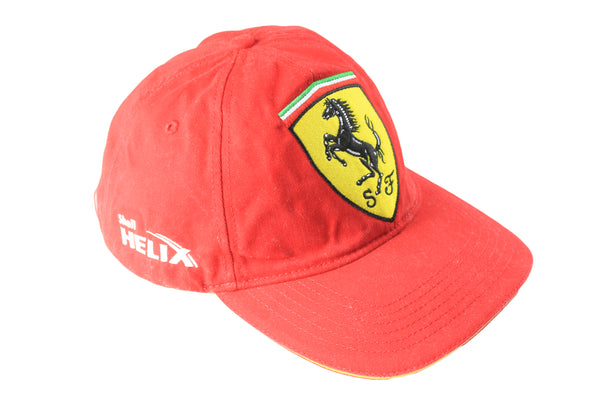 Vintage Ferrari Cap red racing Michael Schumacher 90s 00s retro Formula 1 hat