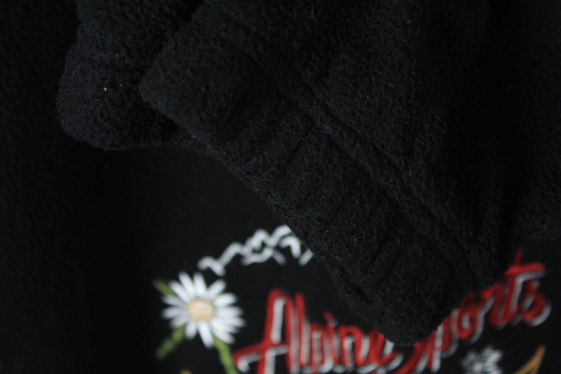 Vintage Alpine Sports Fleece Half Zip Medium