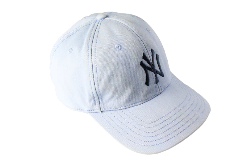 Vintage New York Yankees Cap MLB baseball hat 90s retro light blue