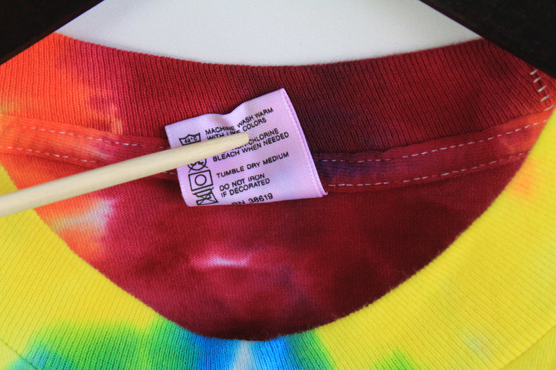 Vintage Woodstock M. Dubois 1989 Tie Dye Anvil T-Shirt Large