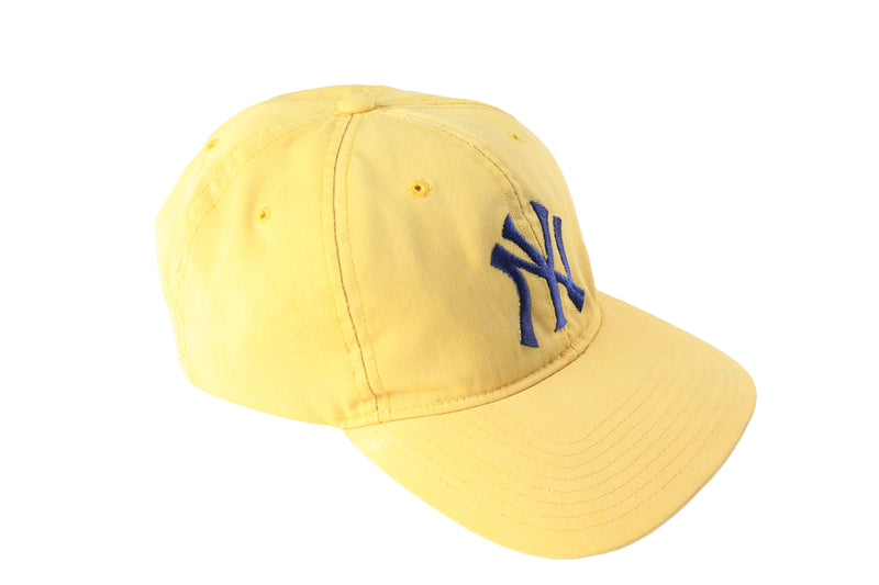 Vintage New York Yankees Cap yellow blue 90s retro MLB USA Baseball hat