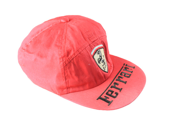 Vintage Ferrari Cap red DEKRA Michael Schumacher retro racing Formula 1 authentic F1 hat 90s red 5 Panel authentic racing Formula 1 hat