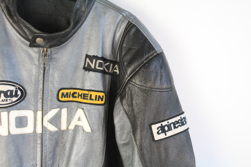 Vintage Nokia Racing Leather Jacket XXLarge / 4XLarge – dla dushy