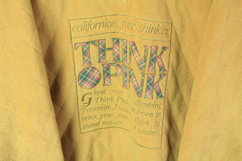 Vintage Think Pink Fleece 1/4 Zip Large