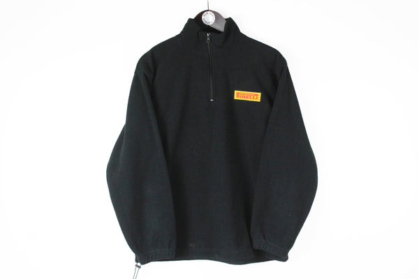 Vintage Pirelli Fleece 1/4 Zip Small racing 90s 00s formula 1 F1 sweater