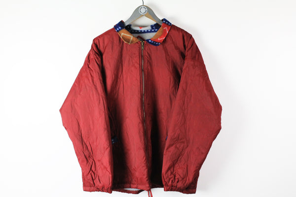 Vintage Fleece Jacket Double Sided Large / XLarge