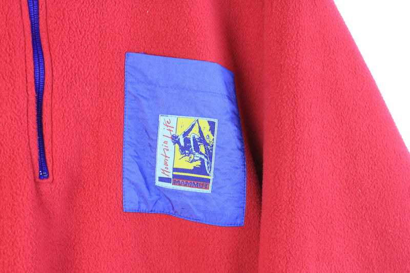 Vintage Mammut Fleece Jacket Reversible Anorak Large