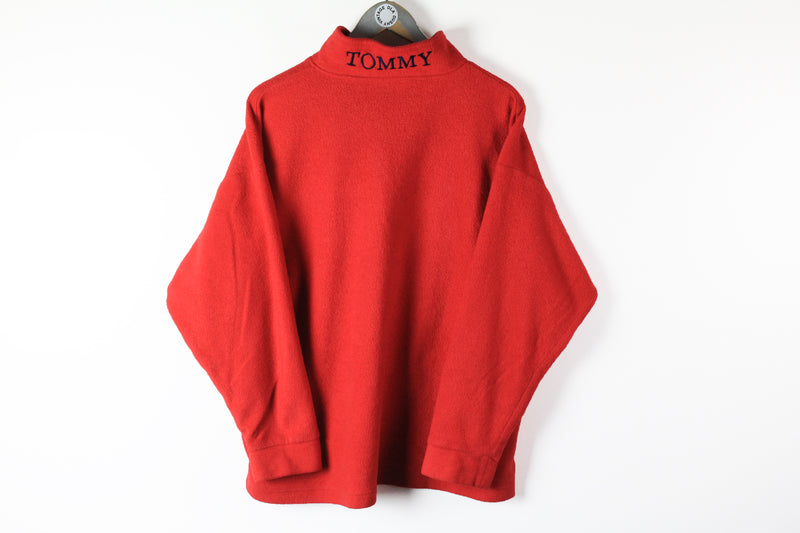 Vintage Tommy Bootleg Fleece 1/4 Zip Small