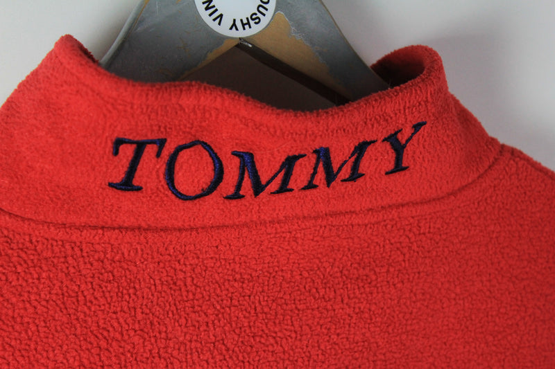 Vintage Tommy Bootleg Fleece 1/4 Zip Small