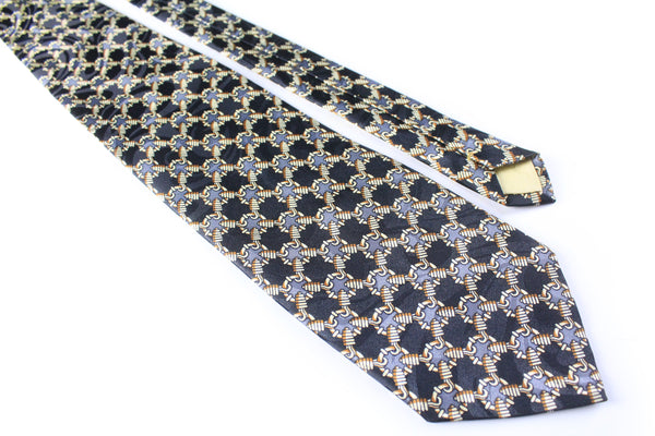luxury retro classic 90s accessories authentic abstract pattern tie vintage Christian Dior