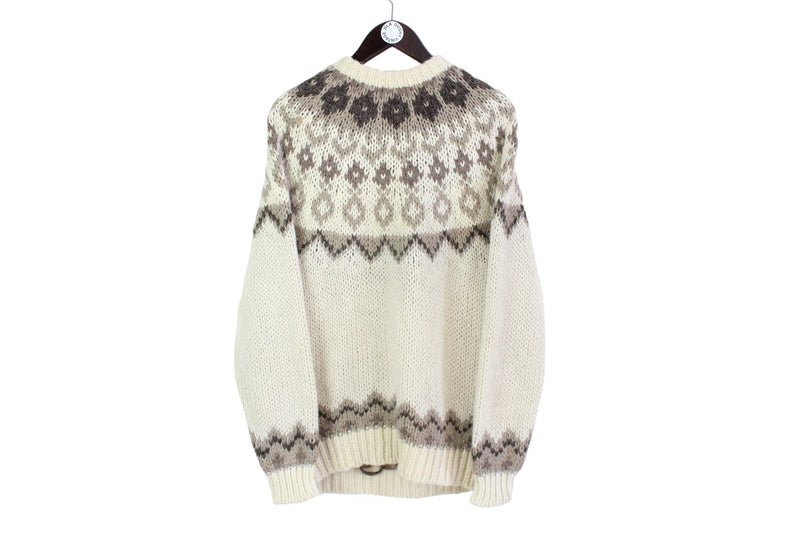 Vintage Icelandic Sweater Medium / Large