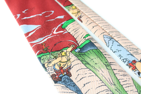 Vintage Asterix & Obelix Tie